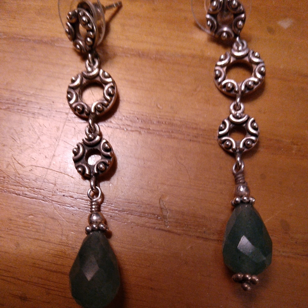 Vintage Sterling Silver 925 India Tourmaline Stone